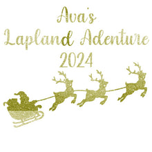 Load image into Gallery viewer, Christmas Personalised Lapland Glitter Iron On Transfer