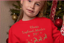 Load image into Gallery viewer, Christmas Personalised Lapland Glitter Iron On Transfer