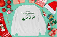 Load image into Gallery viewer, Christmas Personalised Lapland Glitter Iron On Transfer