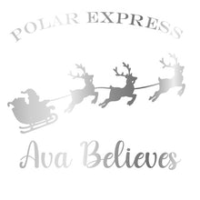 Load image into Gallery viewer, Christmas Personalised polar Express Glitter Transfer
