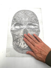 Load image into Gallery viewer, Sparkling Diamante Rhinestone Skeleton Head Hotfix Iron On Transfer