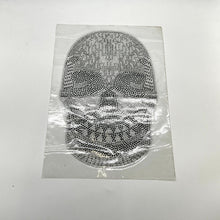 Load image into Gallery viewer, Sparkling Diamante Rhinestone Skeleton Head Hotfix Iron On Transfer