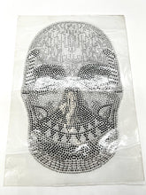 Load image into Gallery viewer, Sparkling Diamante Rhinestone Skeleton Head Hotfix Iron On Transfer
