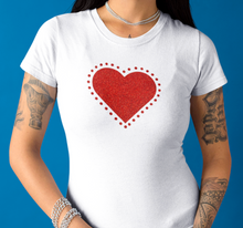 Load image into Gallery viewer, Stockholm Glitter Vinyl Iron on Transfer Heart Patch