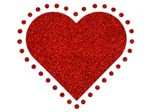 Load image into Gallery viewer, Stockholm Glitter Vinyl Iron on Transfer Heart Patch