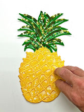 Load image into Gallery viewer, Large Pineapple Sequin Applique Patch