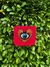 Load image into Gallery viewer, Tote with Sequin Evil Eye 12 or 5 oz Shopping Bag