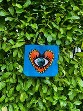 Load image into Gallery viewer, Tote with Sequin Evil Eye 12 or 5 oz Shopping Bag