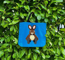 Load image into Gallery viewer, Tote with Cute Fluffy Bunny 12 or 5 oz Shopping Bag