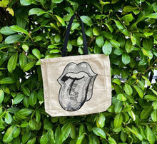 Load image into Gallery viewer, Tote with Sequin Tongue 12 or 5 oz Shopping Bag