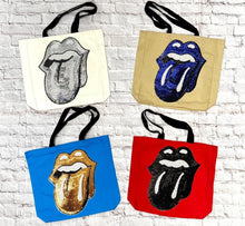 Load image into Gallery viewer, Tote with Sequin Tongue 12 or 5 oz Shopping Bag