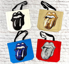Load image into Gallery viewer, Tote with Sequin Tongue 12 or 5 oz Shopping Bag