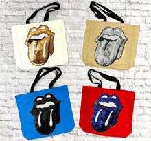 Load image into Gallery viewer, Tote with Sequin Tongue 12 or 5 oz Shopping Bag