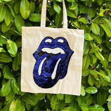 Load image into Gallery viewer, Tote with Sequin Tongue 12 or 5 oz Shopping Bag