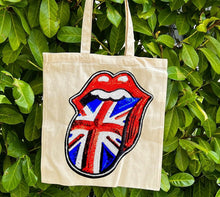 Load image into Gallery viewer, Tote with Sequin Tongue 12 or 5 oz Shopping Bag