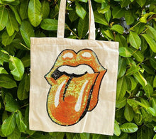 Load image into Gallery viewer, Tote with Sequin Tongue 12 or 5 oz Shopping Bag