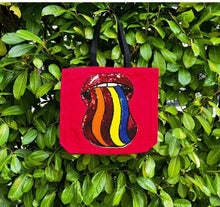 Load image into Gallery viewer, Tote with Sequin Tongue 12 or 5 oz Shopping Bag