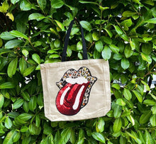 Load image into Gallery viewer, Tote with Sequin Tongue 12 or 5 oz Shopping Bag