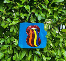 Load image into Gallery viewer, Tote with Sequin Tongue 12 or 5 oz Shopping Bag