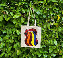 Load image into Gallery viewer, Tote with Sequin Tongue 12 or 5 oz Shopping Bag