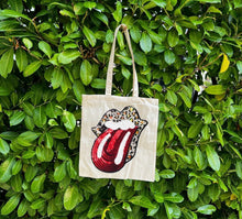 Load image into Gallery viewer, Tote with Sequin Tongue 12 or 5 oz Shopping Bag