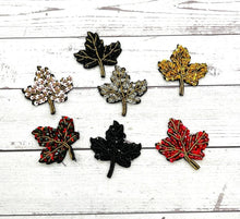 Load image into Gallery viewer, Sequin and Beads Embroidered Leaf Applique Patch