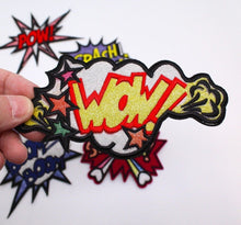 Load image into Gallery viewer, Pow Pop Art Comic Cool Embroidered Applique Patch of 6 Pieces