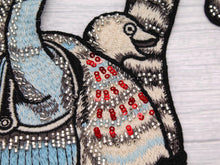 Load image into Gallery viewer, Racoon Carrying Strawberry Applique Patch