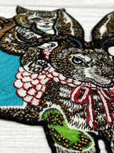 Load image into Gallery viewer, Cat Riding A Rabbit Applique Patch