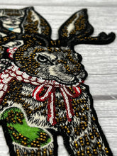 Load image into Gallery viewer, Cat Riding A Rabbit Applique Patch