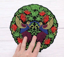 Load image into Gallery viewer, Flower and Humming Bird  Applique  Patch