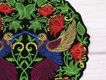 Load image into Gallery viewer, Flower and Humming Bird  Applique  Patch