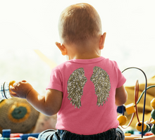 Load image into Gallery viewer, 1 Pair of small sequin angel wings patch 7" x 3'