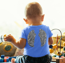 Load image into Gallery viewer, 1 Pair of small sequin angel wings patch 7" x 3'