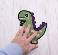 Load image into Gallery viewer, Large Chenille Dinosaur Children's Patch