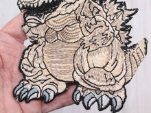 Load image into Gallery viewer, Brown Embroidered Dinosaur Children's Patch