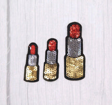 Load image into Gallery viewer, Red Lipstick Sequin Applique Patch