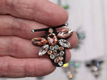 Load image into Gallery viewer, Handmade 3d Crystal Sequin Embellished Bee Patch Applique