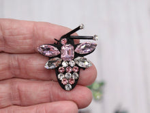 Load image into Gallery viewer, Handmade 3d Crystal Sequin Embellished Bee Patch Applique