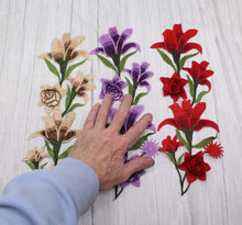 Load image into Gallery viewer, Beautiful Large Flower Appliqué Patch