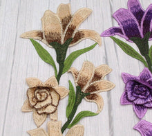 Load image into Gallery viewer, Beautiful Large Flower Appliqué Patch