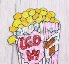 Load image into Gallery viewer, Large Sequin Popcorn Bucket Applique Patch