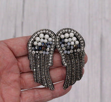 Load image into Gallery viewer, 2 Piece Bead Wings Applique Patch