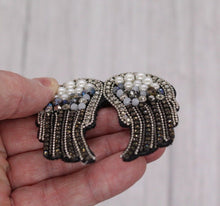 Load image into Gallery viewer, 2 Piece Bead Wings Applique Patch