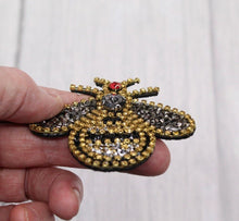 Load image into Gallery viewer, Rhinestone Crystal Bumblebee Applique Patch