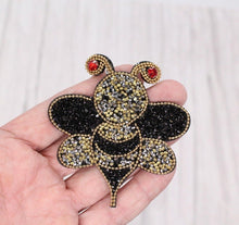 Load image into Gallery viewer, Rhinestone Crystal Bumblebee Applique Patch