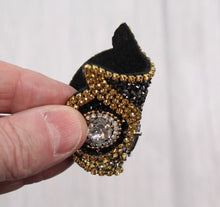 Load image into Gallery viewer, Rhinestone Crystal Owl Applique Patch