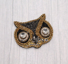 Load image into Gallery viewer, Rhinestone Crystal Owl Applique Patch