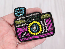 Load image into Gallery viewer, Camara Rhinestone Embroidered Patch