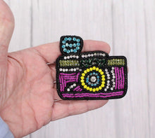 Load image into Gallery viewer, Camara Rhinestone Embroidered Patch